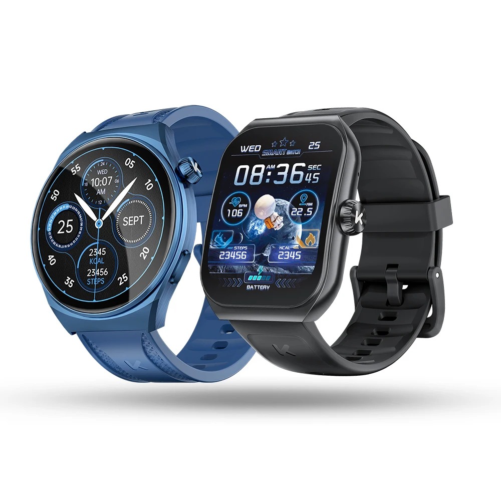 KUMI KU7 Smartwatch 100+ Sports Modes, NFC, IP68 Waterproof