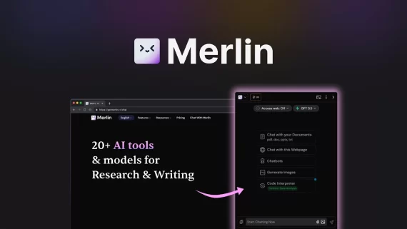 Merlin is a Chrome browser extension and web app that gives you access to popular AI models to research, summarize, and write content.